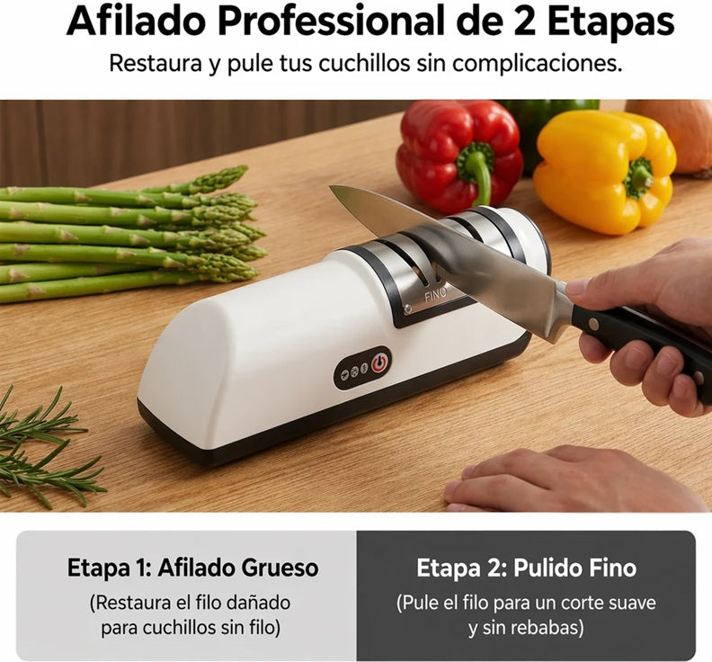 Afilador de cuchillos eléctrico inalámbrico 2026