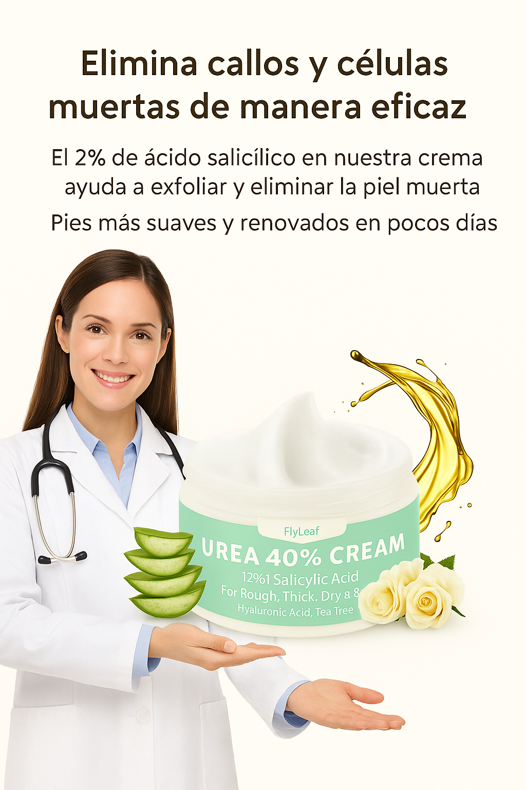 UREAMAX | CREMA DE UREA AL 40% Hidratación y Regeneración Intensa para Piel Seca