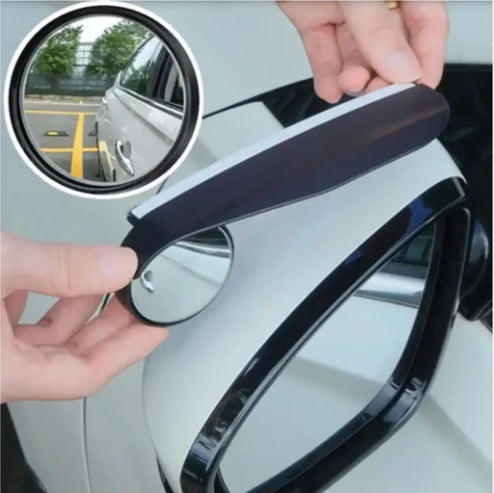 Espejo retrovisor 2 en 1 con visera anti-lluvia + espejo auxiliar de punto ciego