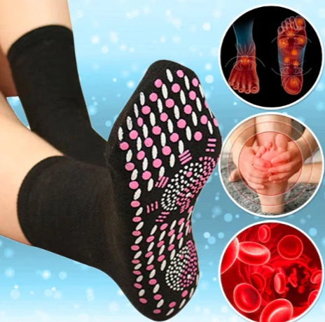 MedSocks® - Medias de compresión de turmalina iónica con control de neuropatia - fascitis plantar - vena varice