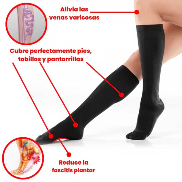 2x1 Medias de Compresión FEETPLUS
