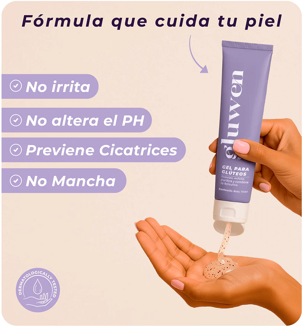 GLUWEN GEL EXFOLIANTE PARA GLÚTEOS