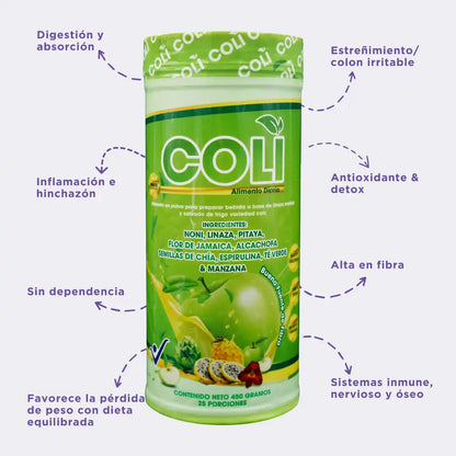 🌿 ColiPlus Fibra para el Colon [450 gr]