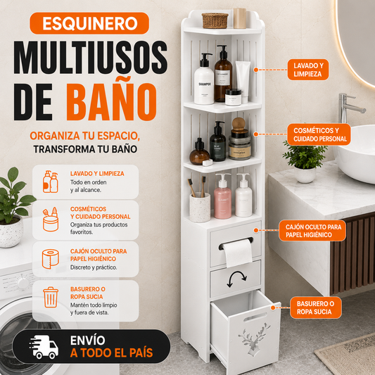 😍✨MUEBLE ORGANIZADOR ESQUINERO PARA BAÑO