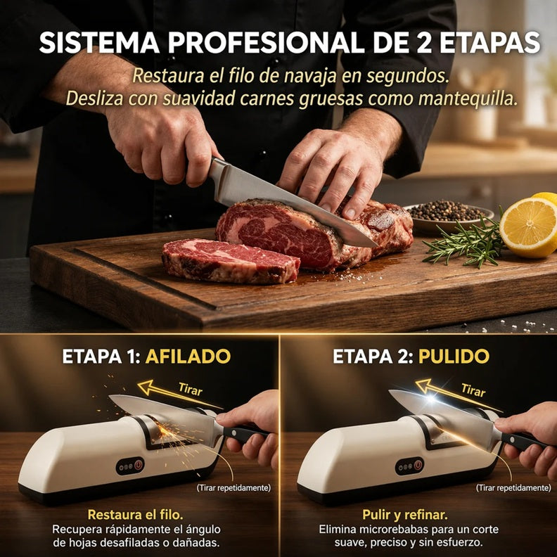Afilador de cuchillos eléctrico inalámbrico 2026