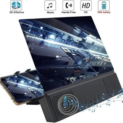 Amplificador de Pantalla 12 pulgs para teléfono con altavoz bluetooth.