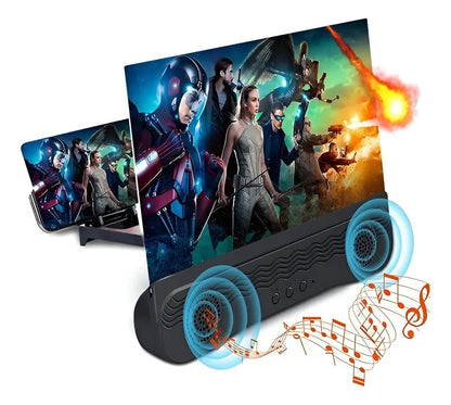 Amplificador de Pantalla 12 pulgs para teléfono con altavoz bluetooth.