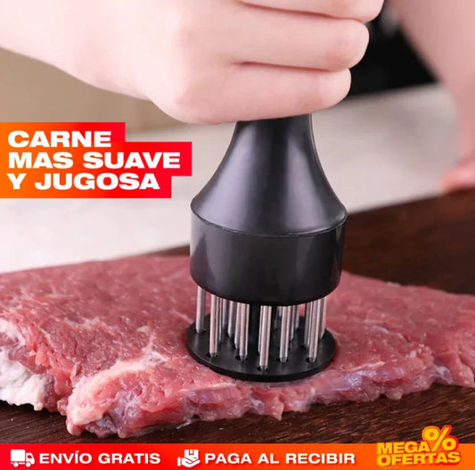 Ablandador de carne con aguja de acero inoxidable