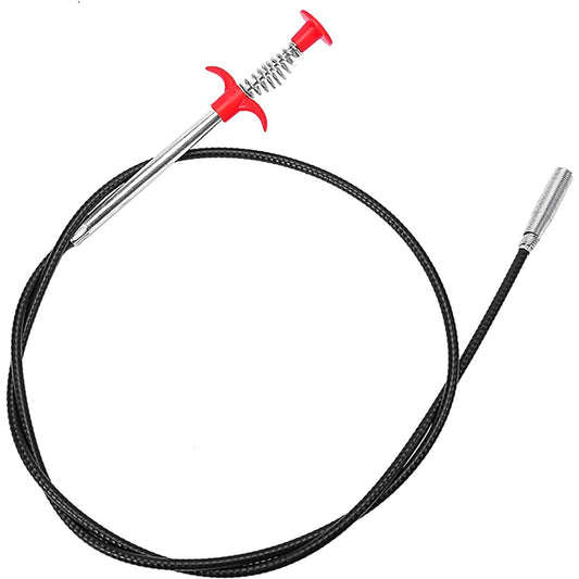 🚿 Gancho desatascador de tuberías Flexible con Garra Metálica